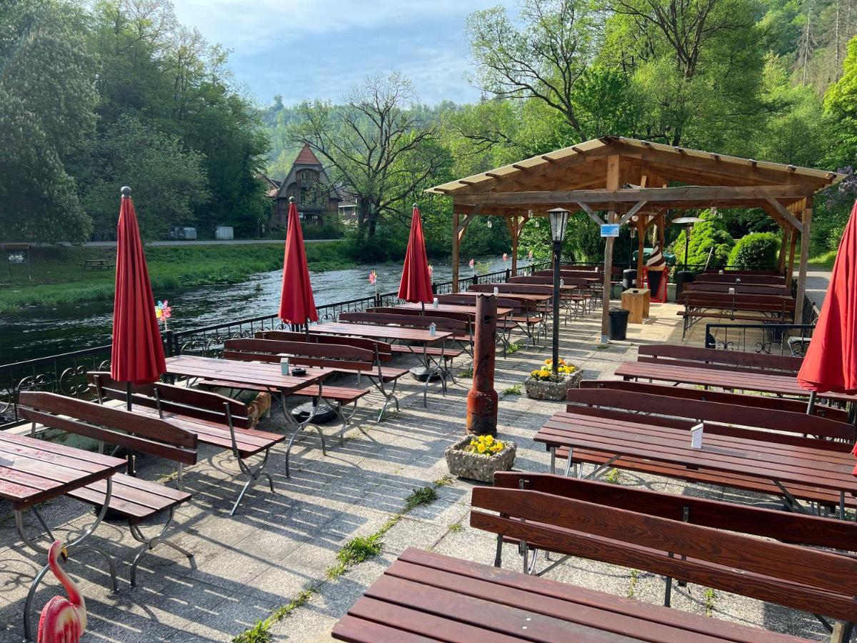 Pension Sternschnuppe, Treseburg Harz, Unmittelbar Am Wasser Thale Kültér fotó